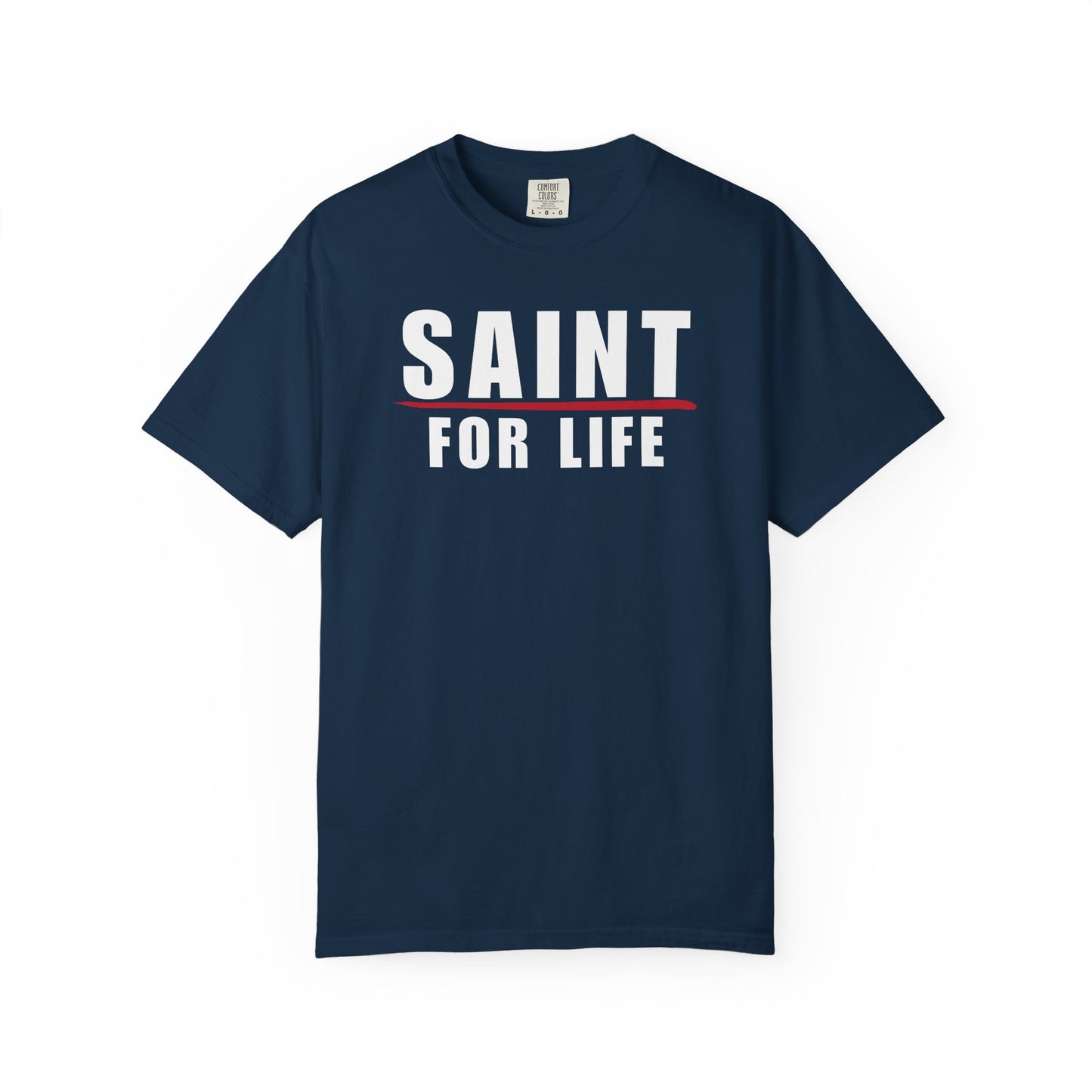 Saint For Life White Logo Lived-In T-Shirt (5 Colors)